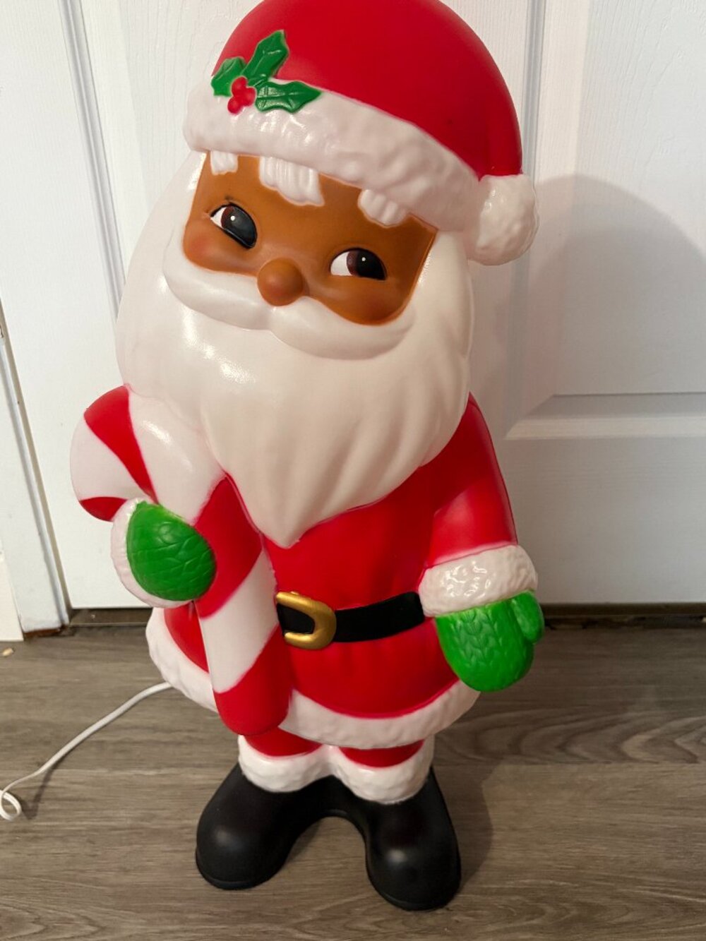 Ashland Christmas 24" Lighted Santa Blow Mold with Candy Cane – New in Box